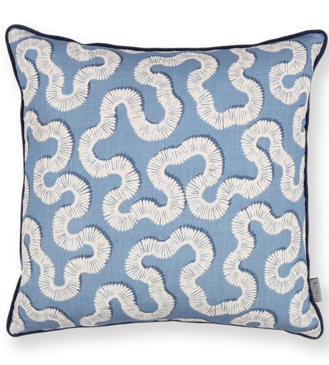 Kezia Cushion 50 x 50cm by Romo Boathouse Blue