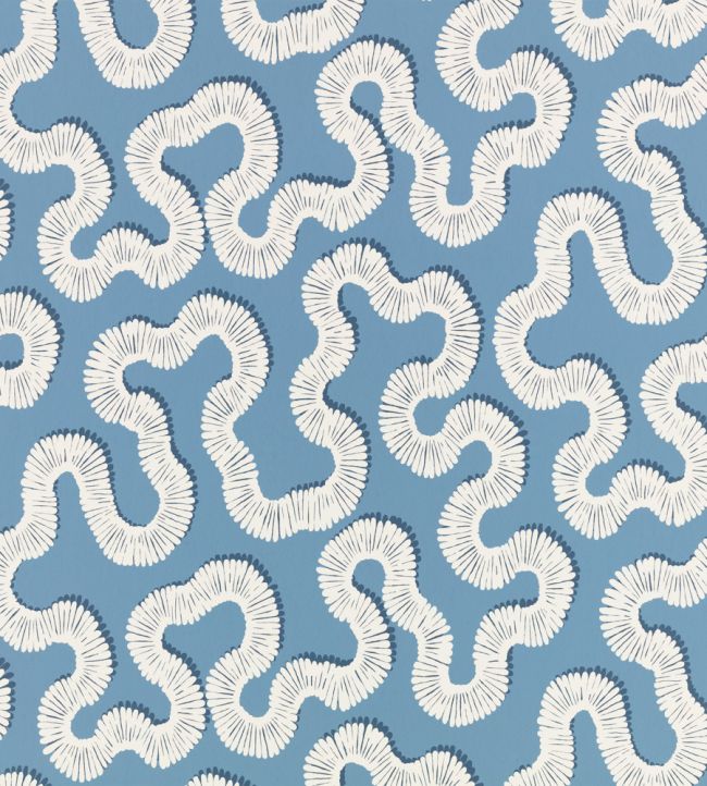 Kezia Wallpaper by Romo Boathouse Blue