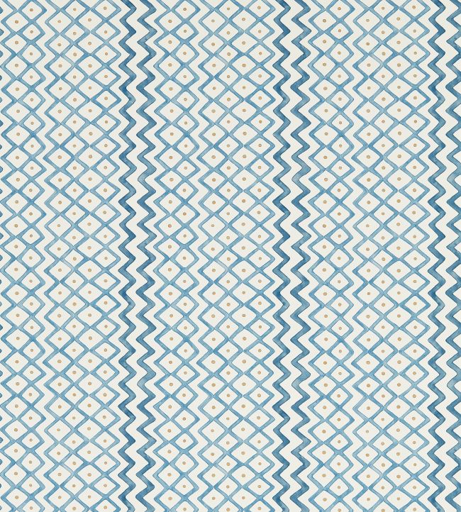 Khes Wallpaper by Sanderson Indigo/Woad