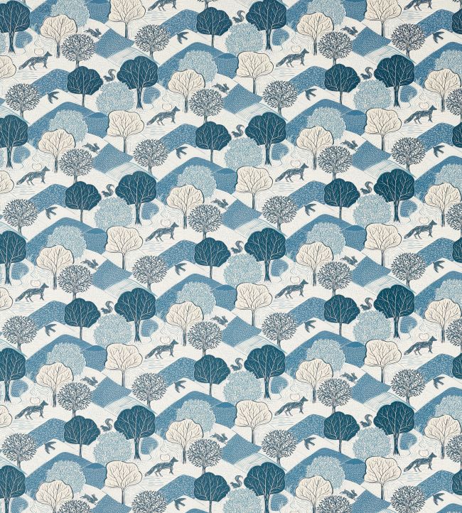 Kielder Fabric by Clarke & Clarke Midnight