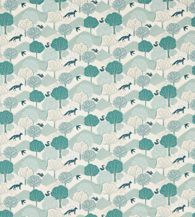 Kielder Fabric by Clarke & Clarke Mineral