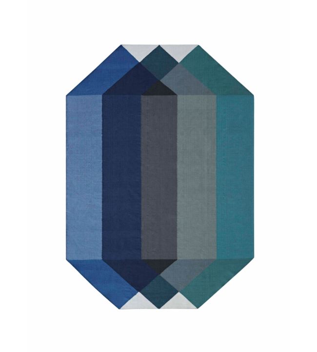 GAN Diamond rug Blue-Green 166931-US Blue-Green