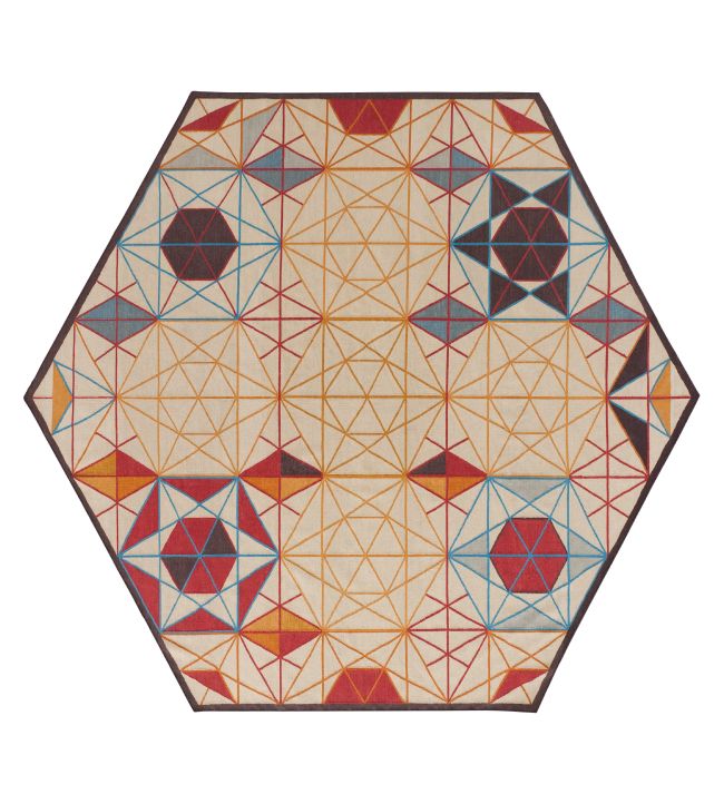 GAN Hexa rug Orange 02KL368C8EN21-261300 Orange