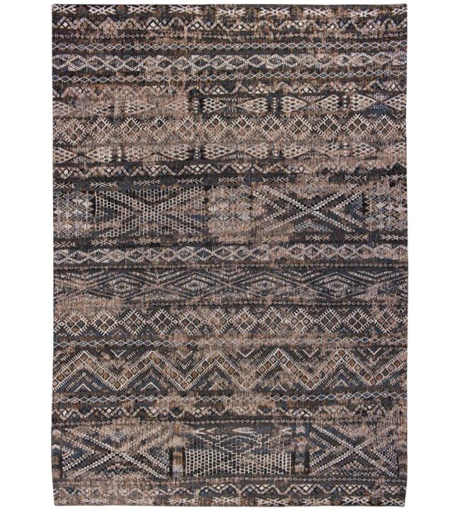 Louis De Poortere Kilim rug Black Rabat 105961 Black Rabat