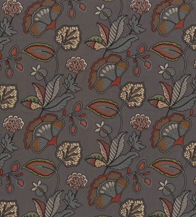 Kiln Scroll Fabric by Designers Guild Slate