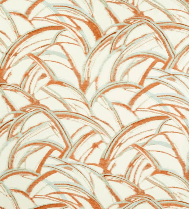Kimono Fabric by Harlequin Paprika/Seaglass