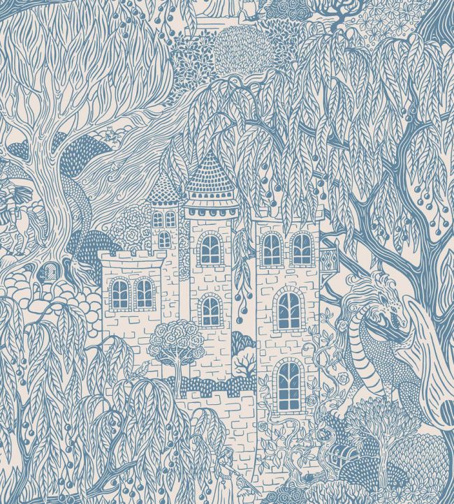Kingdom of the Willow Wallpaper by Borastapeter Blue