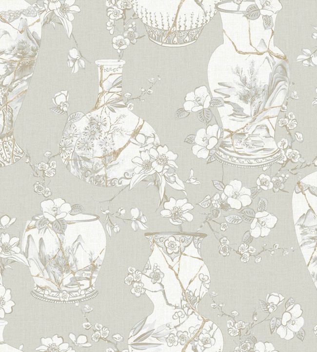 Kintsugi Pot Wallpaper by Jannelli&Volpi Linen