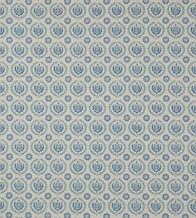 Kira Fabric by Jane Churchill Blue / Aqua