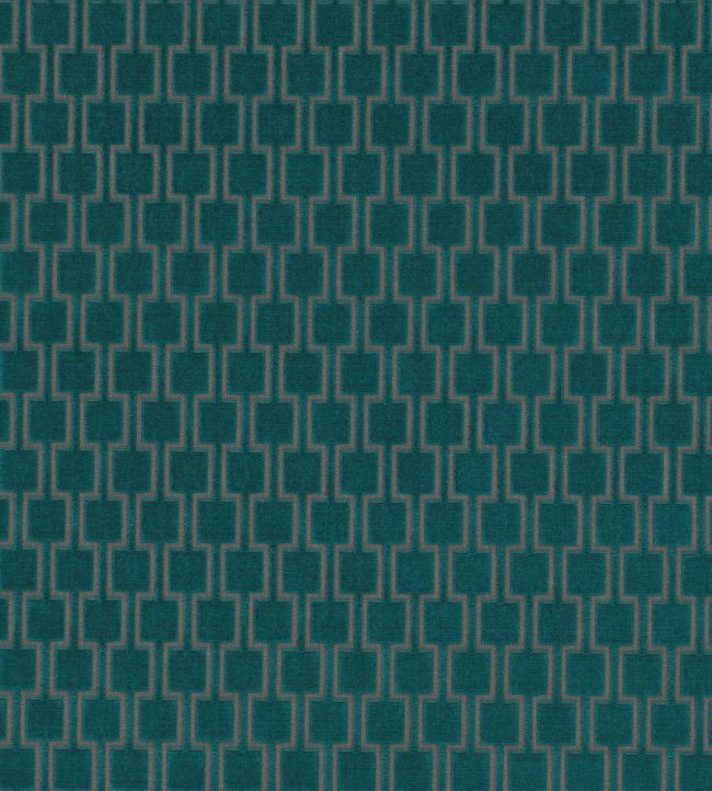 Bakerloo Fabric by Kirkby Design Teal