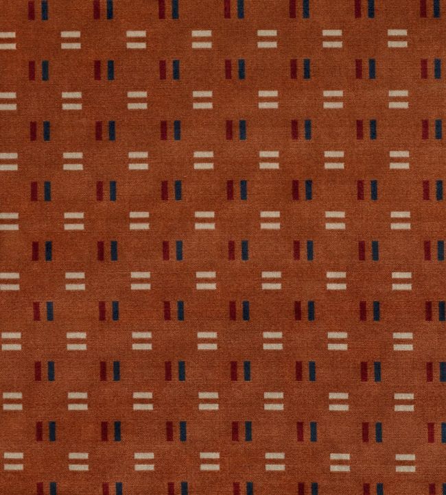Hammersmith Fabric by Kirkby Design Burnt Orange