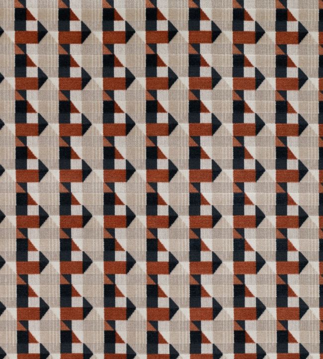 Piccadilly Fabric by Kirkby Design Burnt Orange