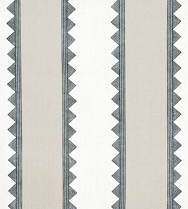Kismet Stripe Fabric by Thibaut Black