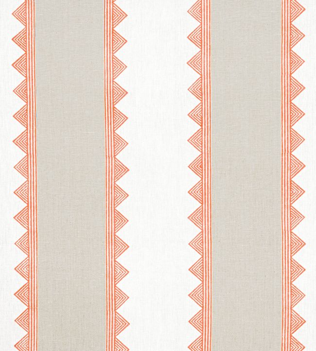 Kismet Stripe Fabric by Thibaut Coral