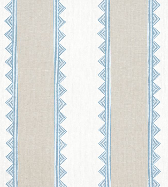 Kismet Stripe Fabric by Thibaut French Blue