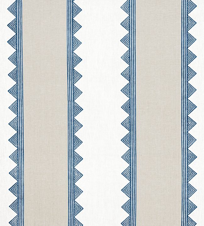 Kismet Stripe Fabric by Thibaut Navy