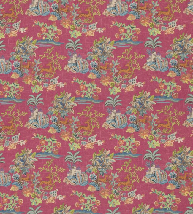 Knights Tale Fabric by GP & J Baker Fuchsia