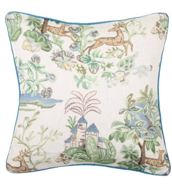 Knight's Tale Cushion 50cm x 50cm by GP & J Baker Sage/Blue