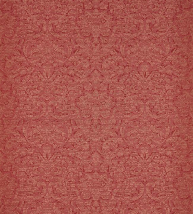 Knole Damask Fabric by Zoffany Venetian Red
