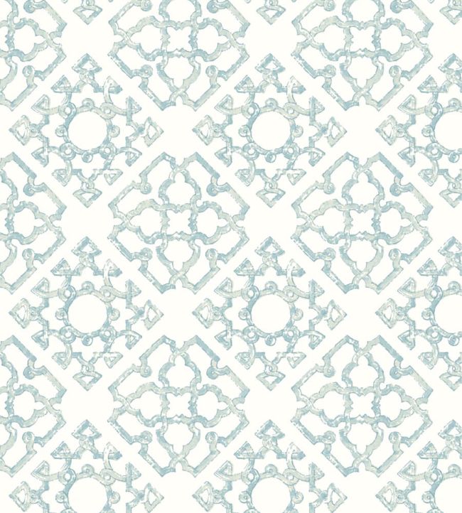 Knot Garden Fabric by Madeaux 01 Sky