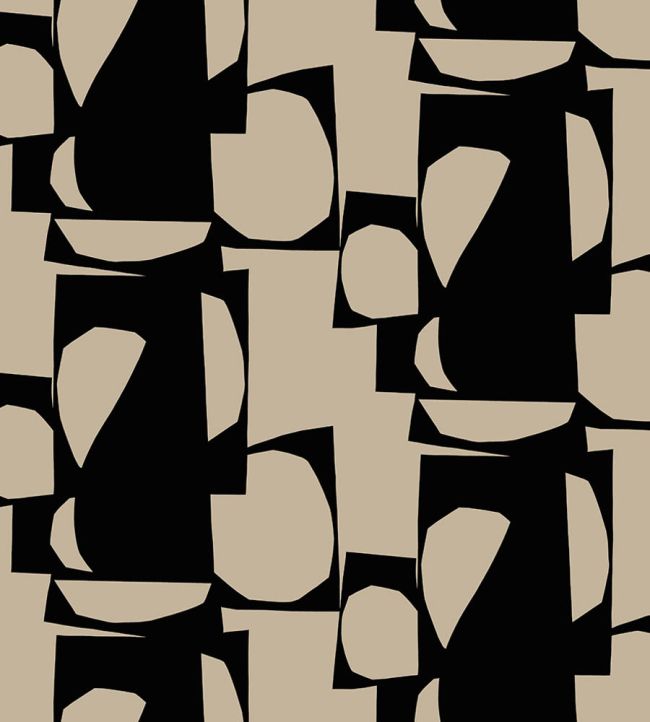 Konkelo Wallpaper by Marimekko Black/Beige