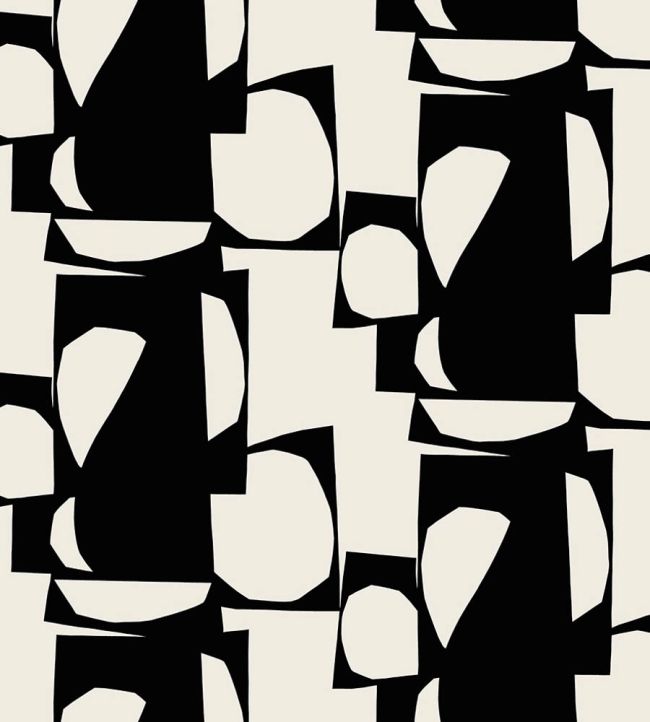 Konkelo Wallpaper by Marimekko Black/White