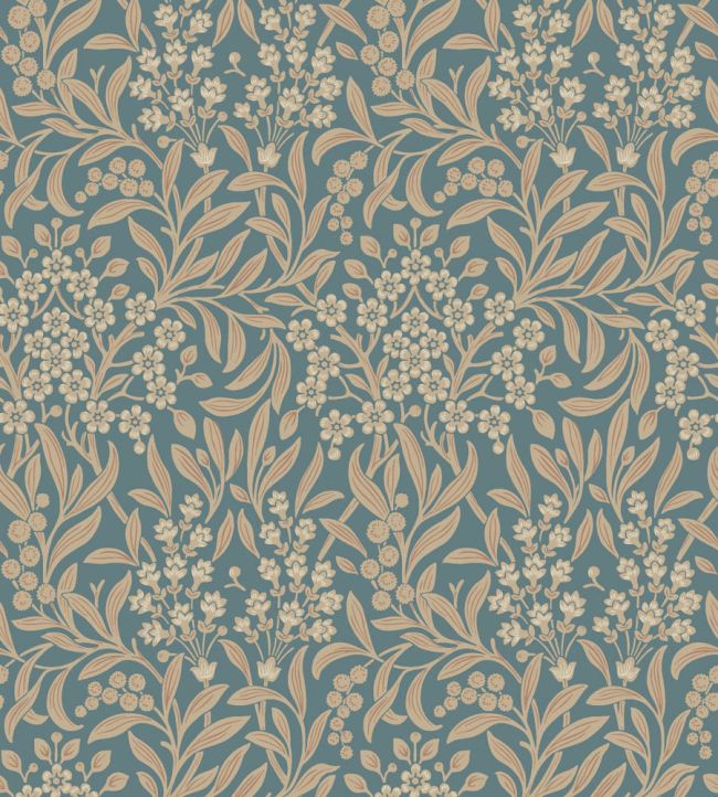 Kryddhyllan Wallpaper by Borastapeter Blue
