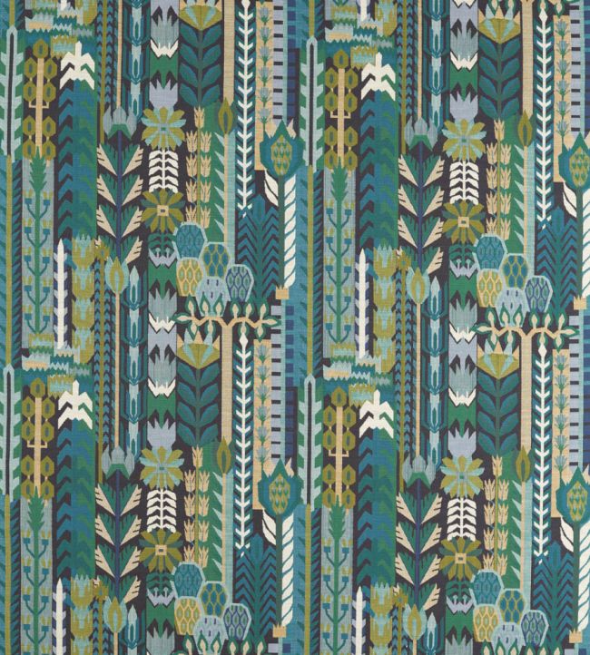 Kuparr Fabric by Harlequin Midnight/Pine