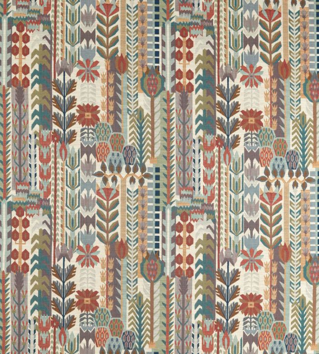 Kuparr Fabric by Harlequin Terracotta/Azul