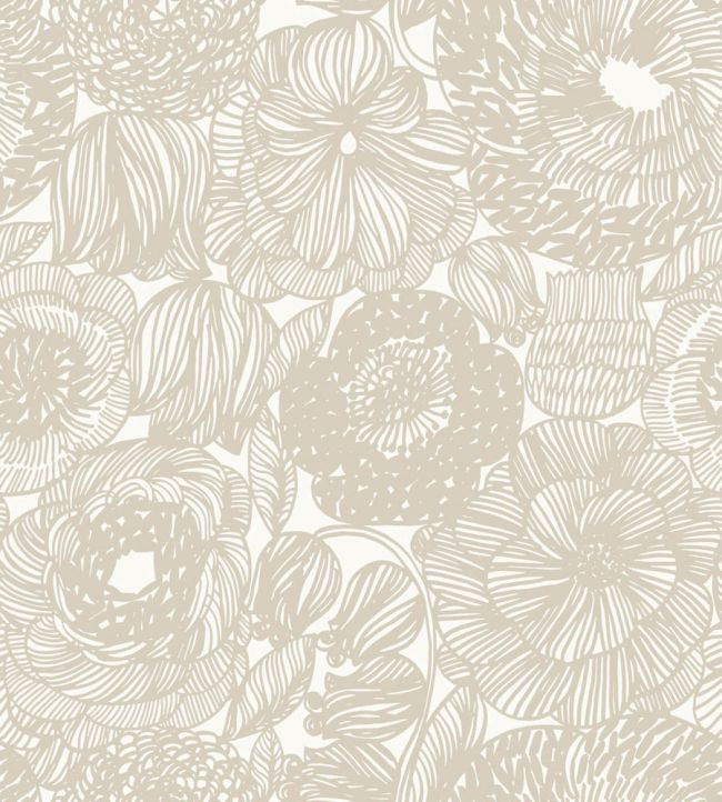 Kurjenpolvi Wallpaper by Marimekko Neutral