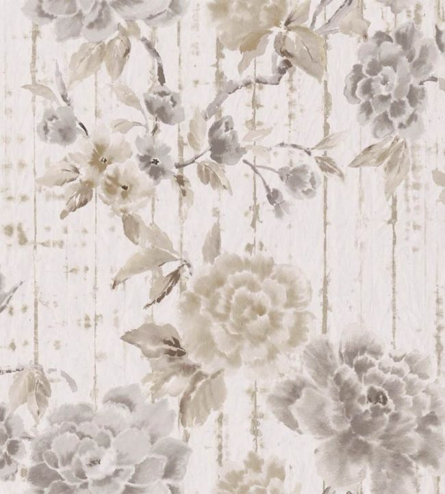Kyoto Flower Wallpaper by Designers Guild Birch