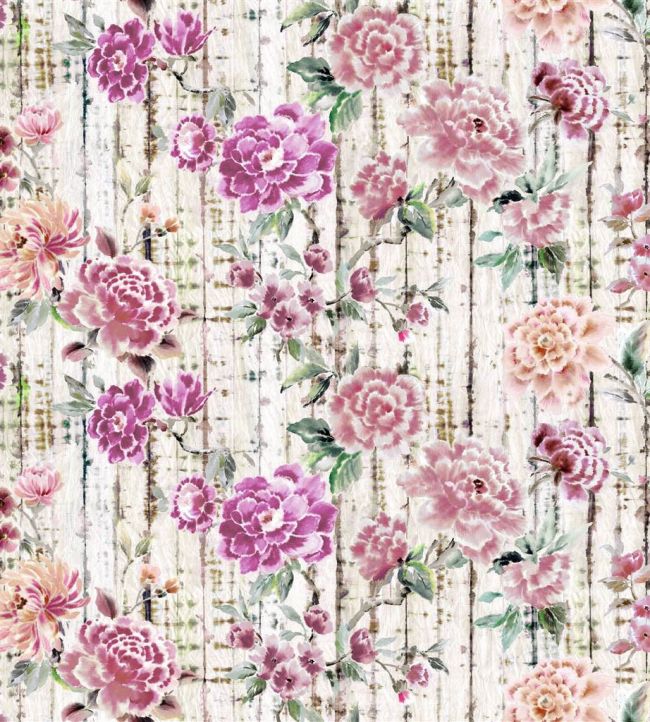 Kyoto Flower Fabric by Designers Guild Coral