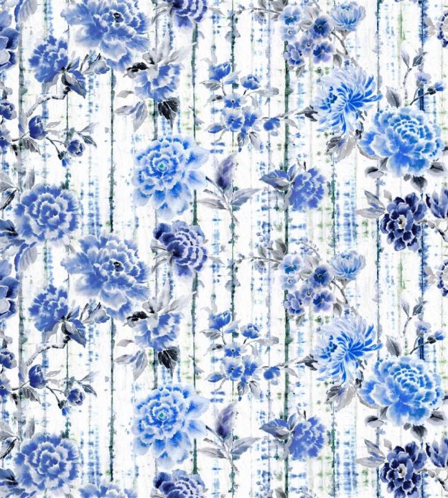 Kyoto Flower Fabric by Designers Guild Indigo