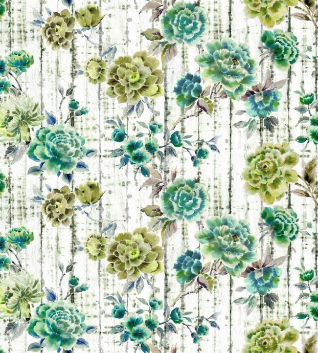 Kyoto Flower Fabric by Designers Guild Jade