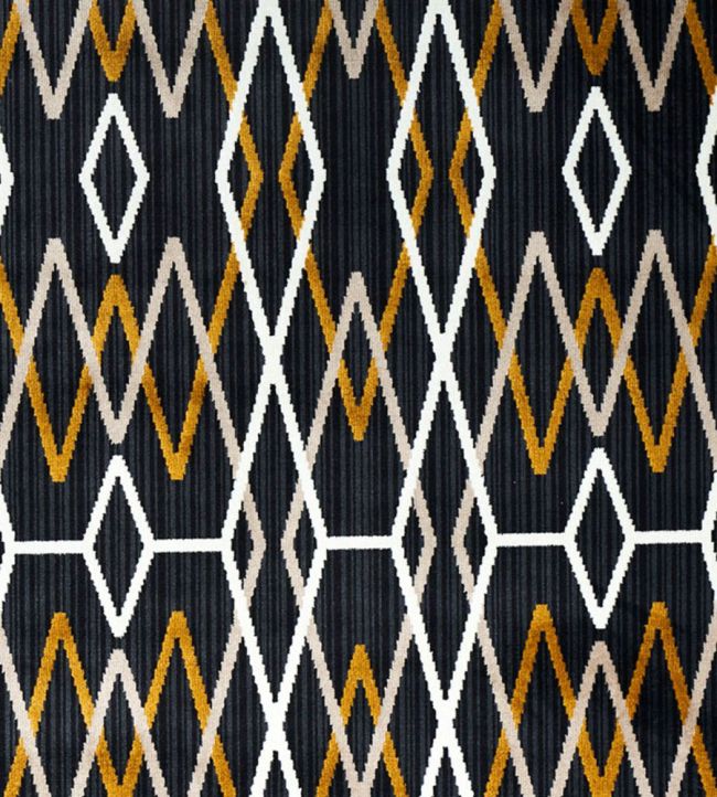 Kyoto Trellis Fabric by Schumacher Soot