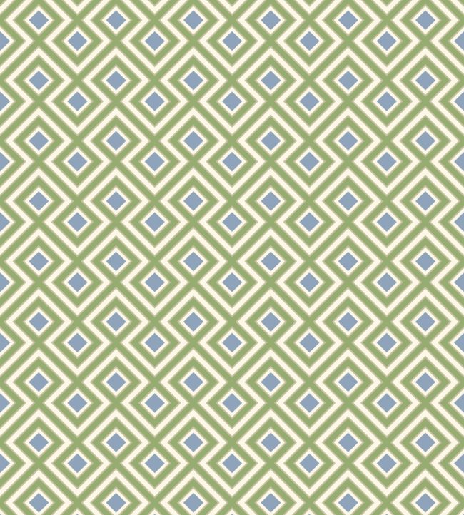 La Fiorentina Small Wallpaper by GP & J Baker Emerald/Blue