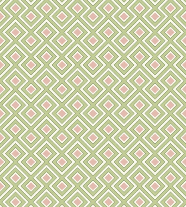 La Fiorentina Small Wallpaper by GP & J Baker Green/Blush