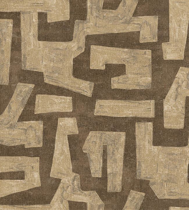 Labirinthos Wallpaper by Jannelli&Volpi Brown