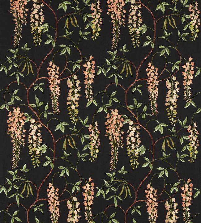 Laburnum Falls Fabric by Sanderson Ebony & Inkwood