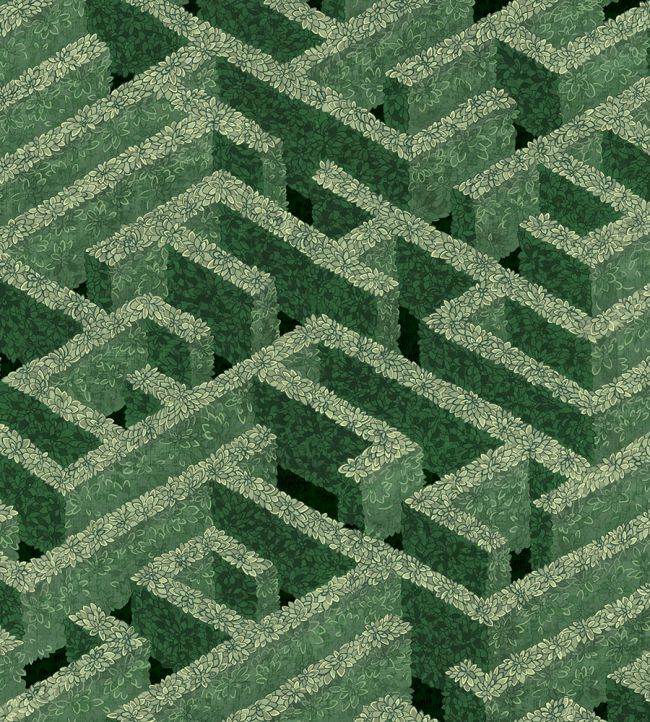 Labyrinth Wallpaper by Josephine Munsey Green