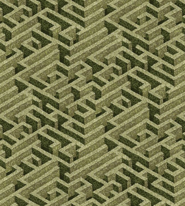 Labyrinth Fabric by Josephine Munsey Olive