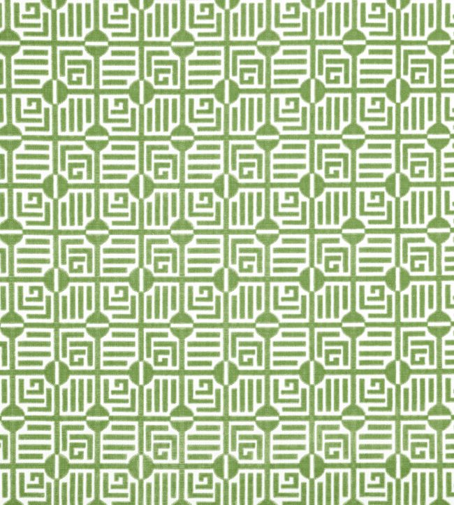Labyrinth Velvet Fabric by Thibaut Emerald