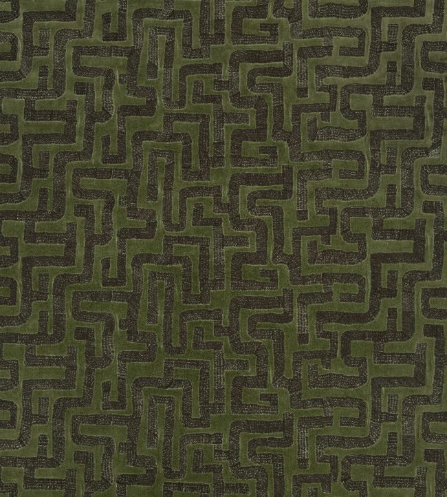 Labyrinth Fabric by Zinc Hunting
