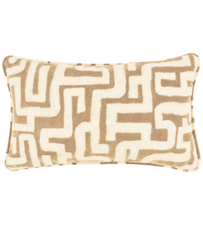 Labyrinth Cushion 35 x 55cm by Zinc Taupe