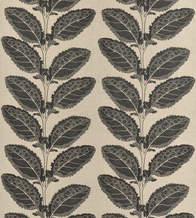 Lacinato Fabric by Thibaut Basalt Black