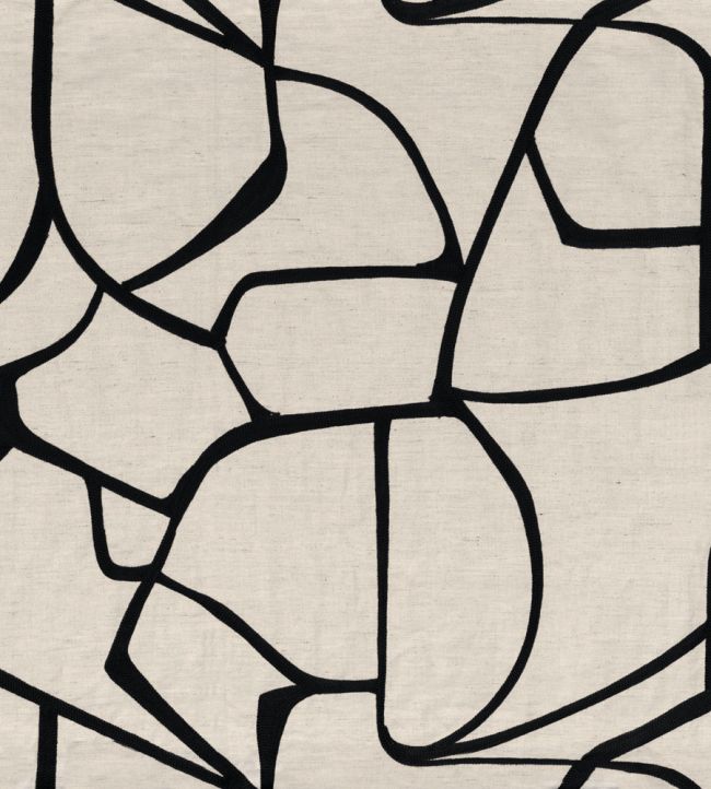 Lacis Fabric by Casamance Noir