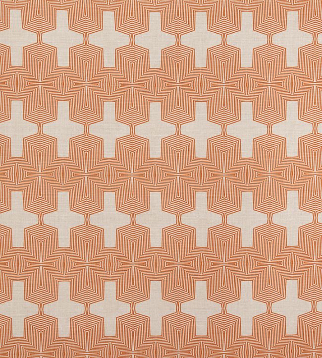 Laguna Fabric by Christopher Farr Cloth Orange