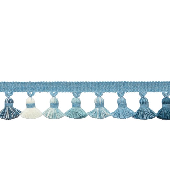 Laguna Tassel Fringe Trimming by Samuel & Sons Ocean Blue