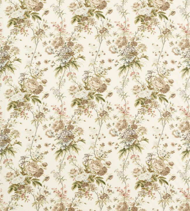 Lakeland Paradis Fabric by Sanderson Walnut