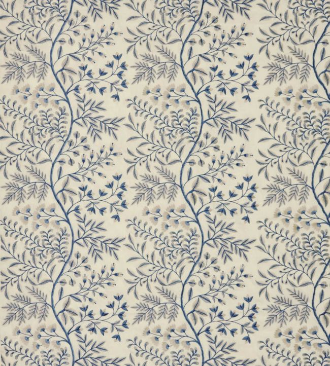 Lamballe Fabric by Nina Campbell Blue/Ivory